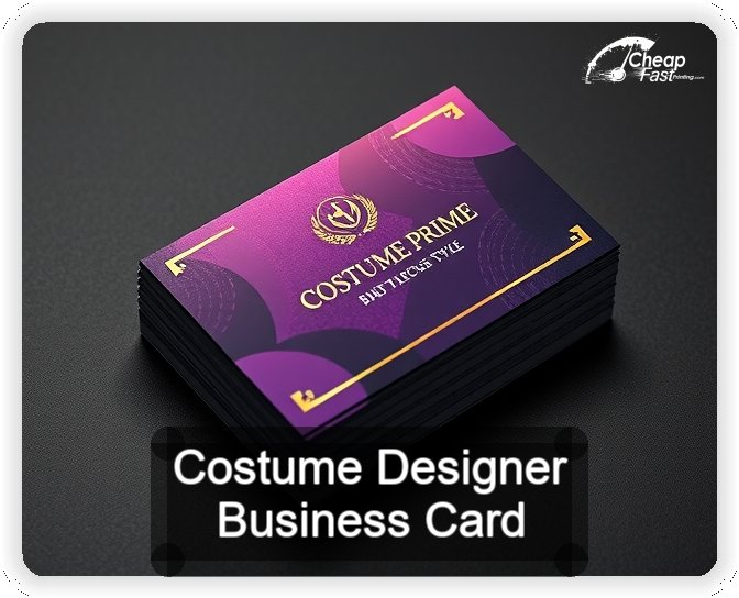 Costume Designer business card design sample