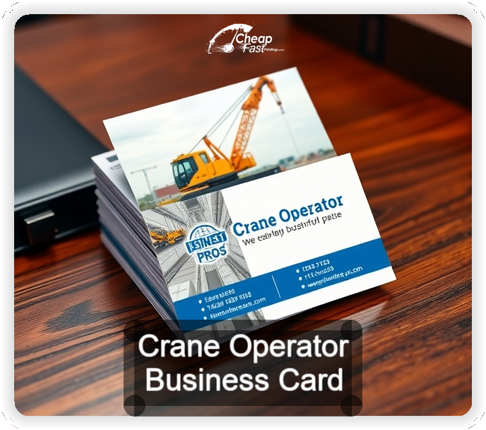 Crane Operator business card design sample