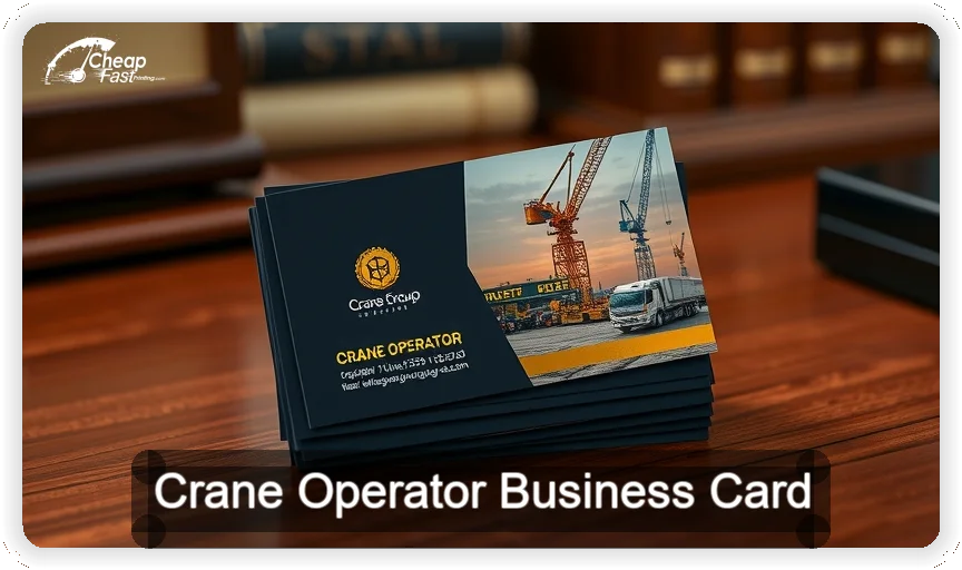 Crane Operator business card design sample