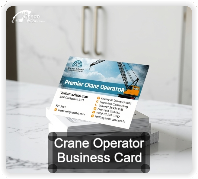 Crane Operator business card design sample
