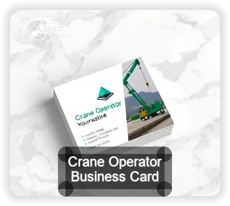 Crane Operator business card design sample
