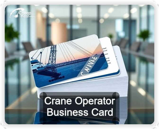 Crane Operator business card design sample
