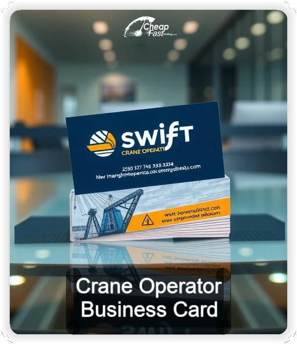Crane Operator business card design sample