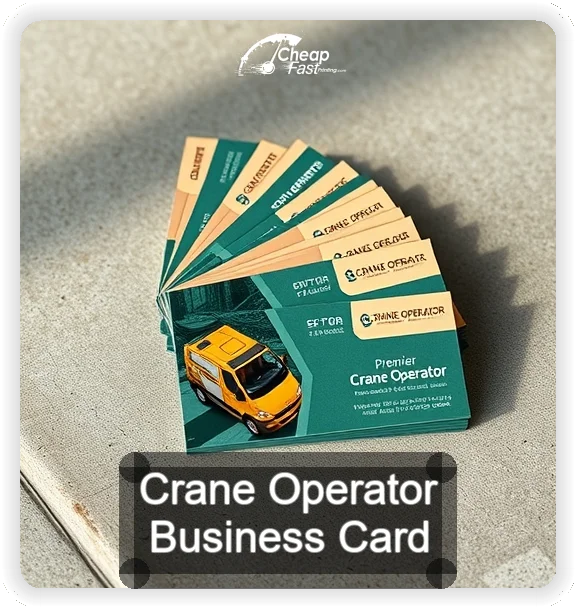 Crane Operator business card design sample