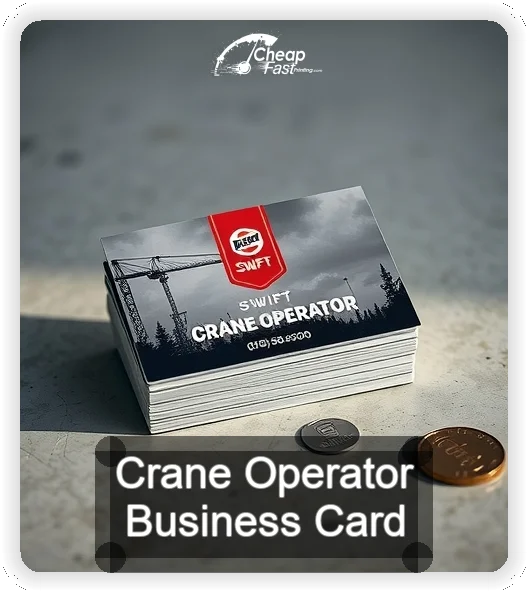Crane Operator business card design sample