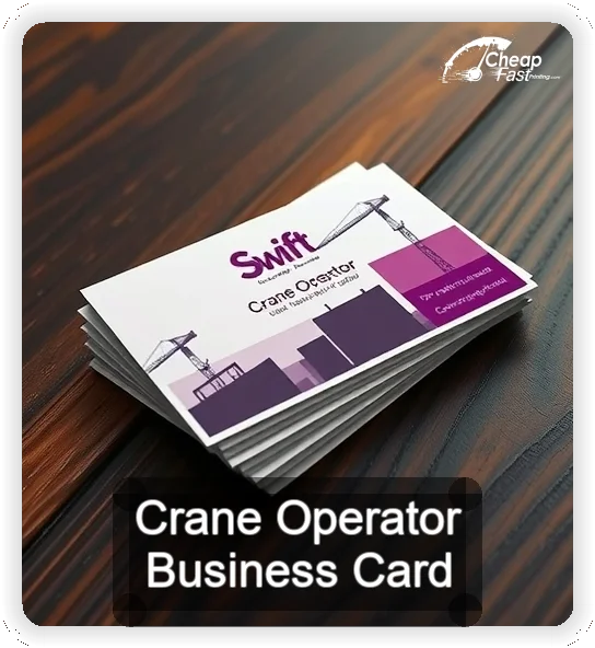 Crane Operator business card design sample