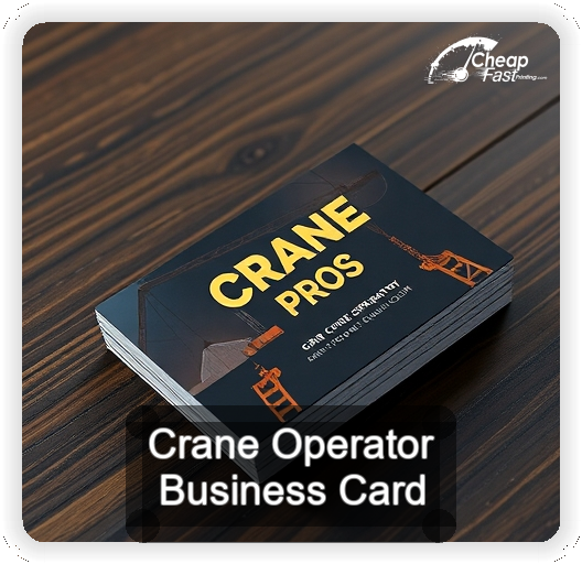 Crane Operator business card design sample