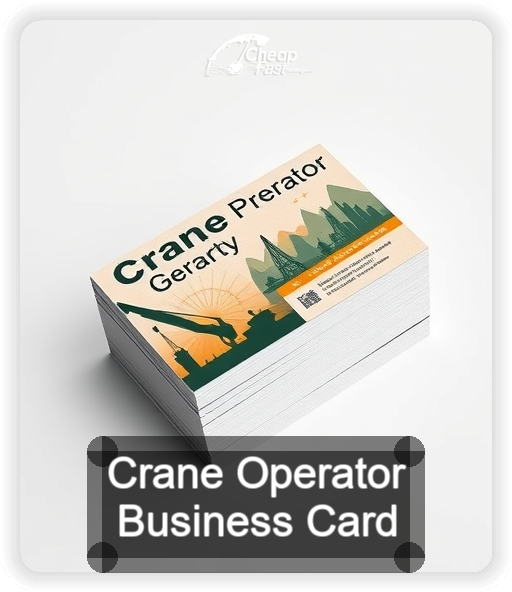 Crane Operator business card design sample
