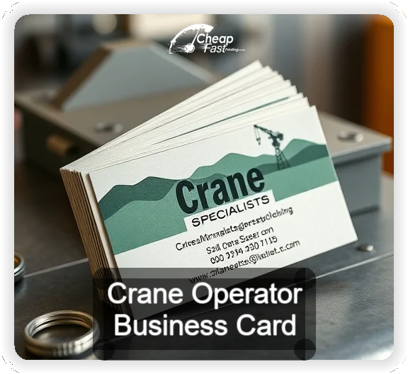 Crane Operator business card design sample
