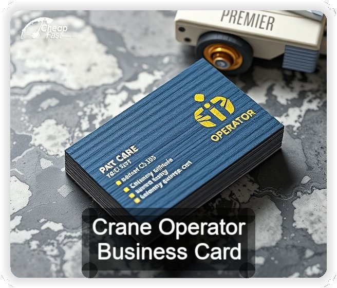 Crane Operator business card design sample