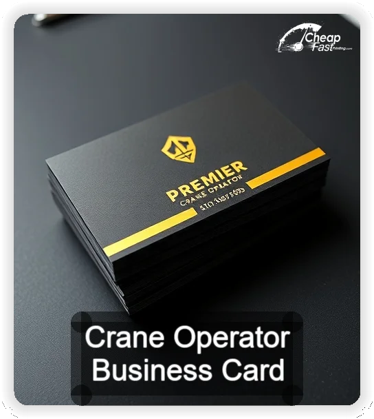Crane Operator business card design sample