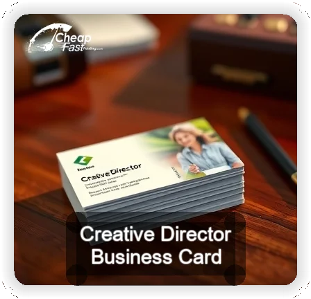 Creative Director business card design sample