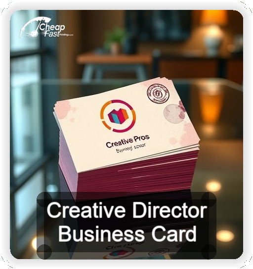 Creative Director business card design sample