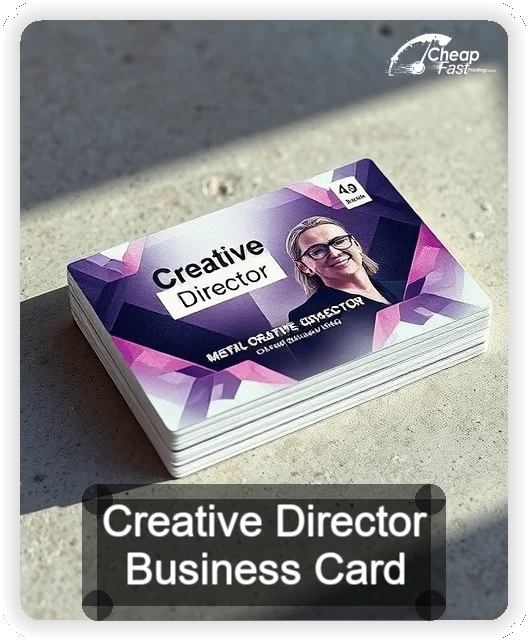 Creative Director business card design sample