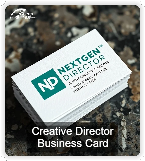 Creative Director business card design sample