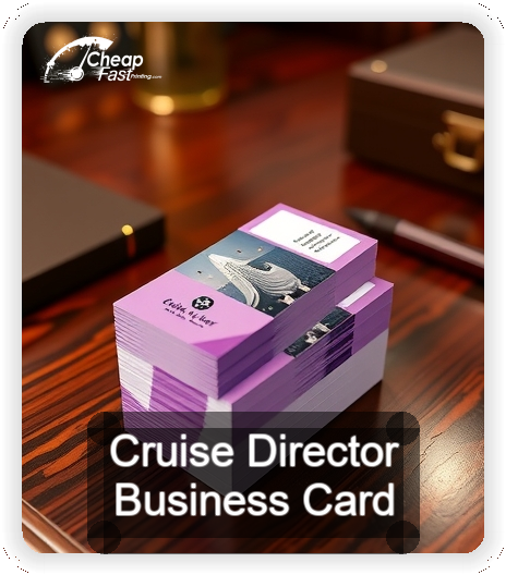 Cruise Director business card design sample