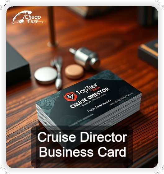 Cruise Director business card design sample