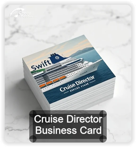 Cruise Director business card design sample