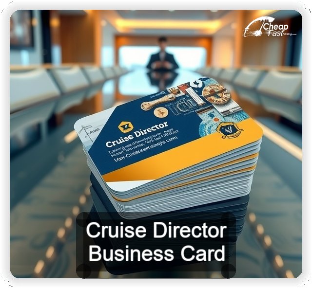 Cruise Director business card design sample
