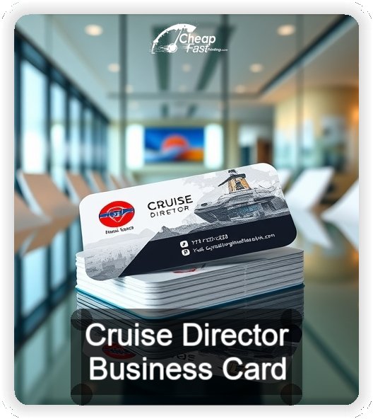 Cruise Director business card design sample
