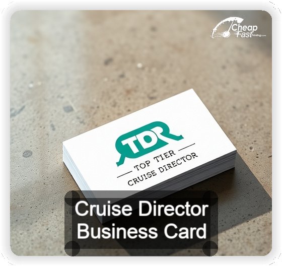Cruise Director business card design sample