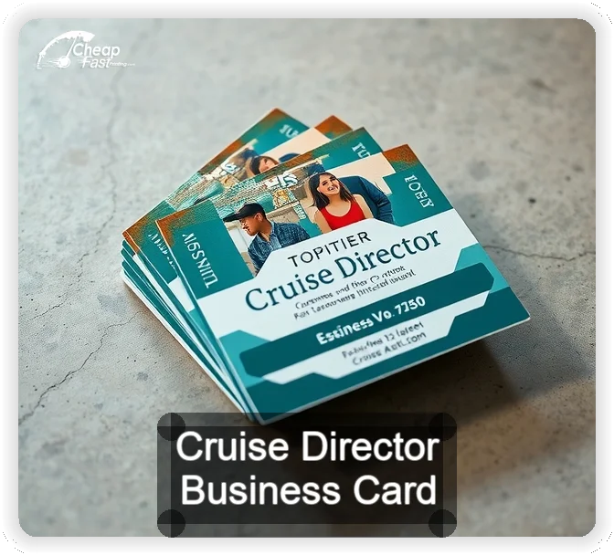 Cruise Director business card design sample