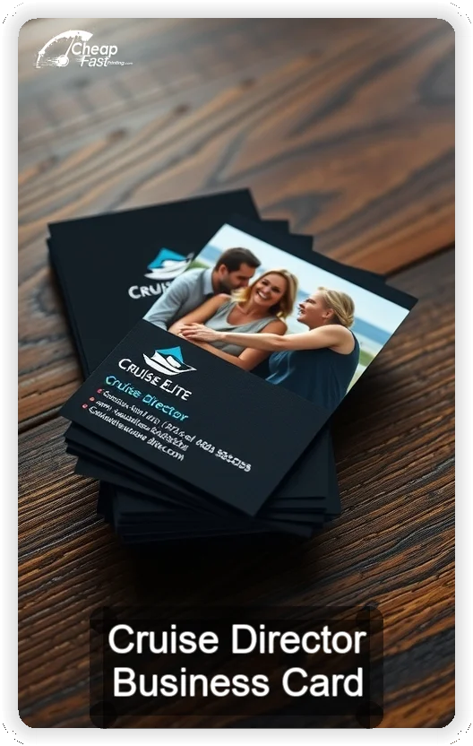 Cruise Director business card design sample