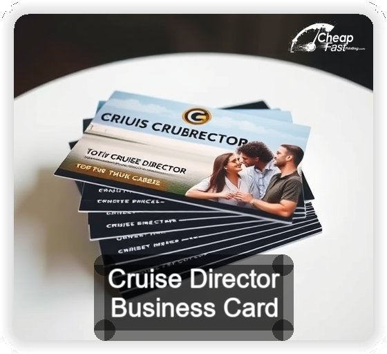 Cruise Director business card design sample