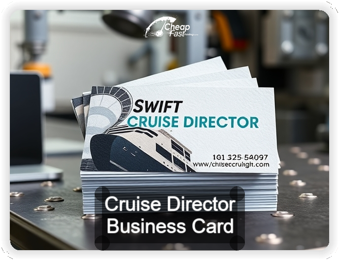 Cruise Director business card design sample