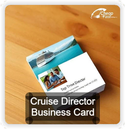 Cruise Director business card design sample