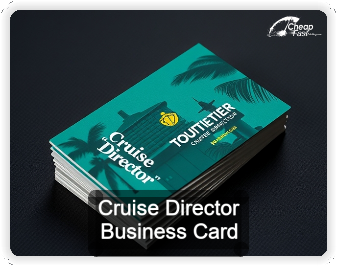 Cruise Director business card design sample