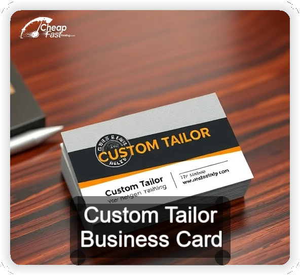 Custom Tailor business card design sample
