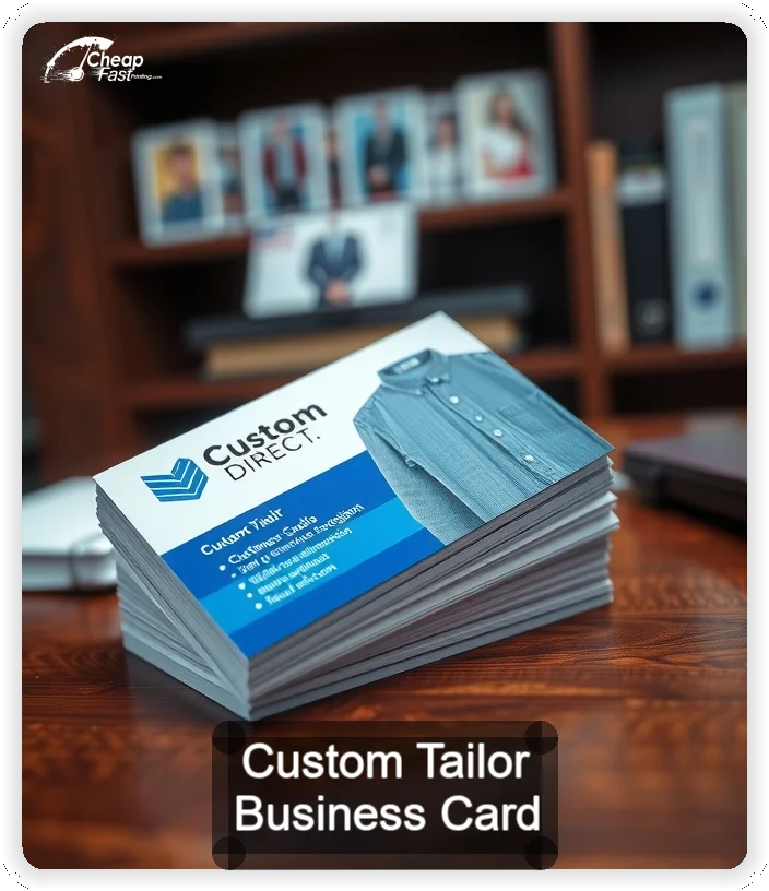 Custom Tailor business card design sample