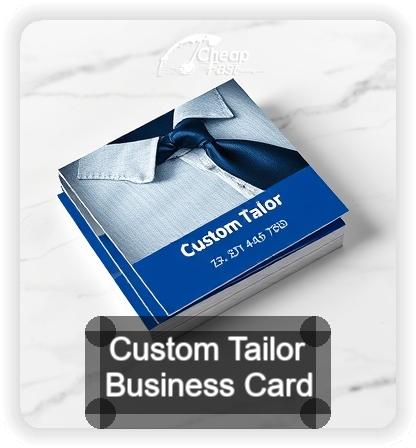 Custom Tailor business card design sample