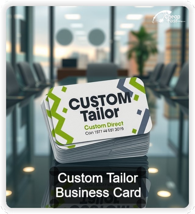 Custom Tailor business card design sample