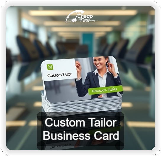 Custom Tailor business card design sample