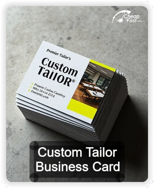 Custom Tailor business card design sample