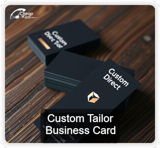 Custom Tailor business card design sample