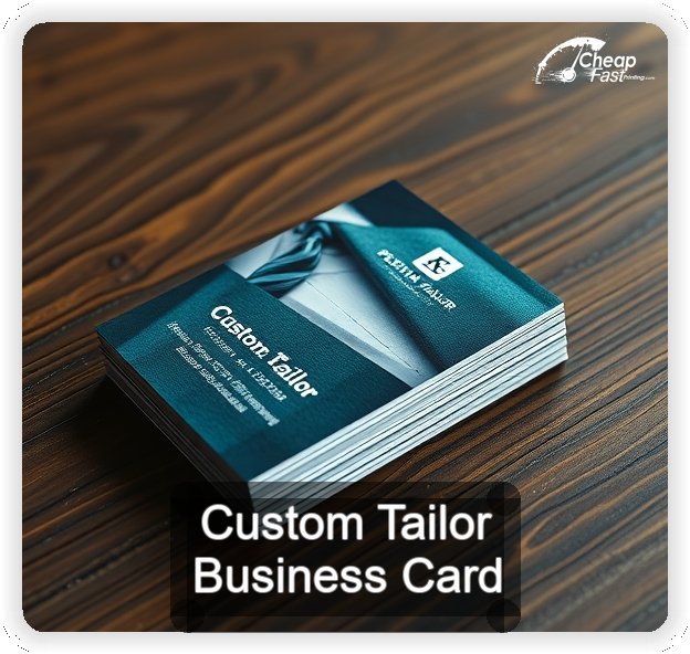 Custom Tailor business card design sample