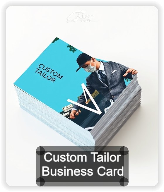 Custom Tailor business card design sample