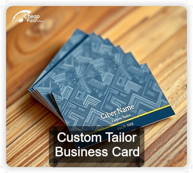 Custom Tailor business card design sample