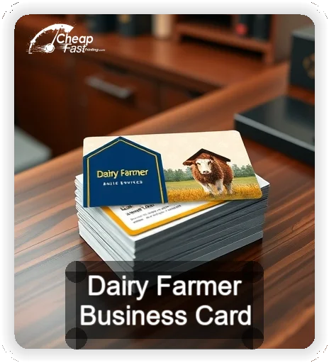 Dairy Farmer business card design sample