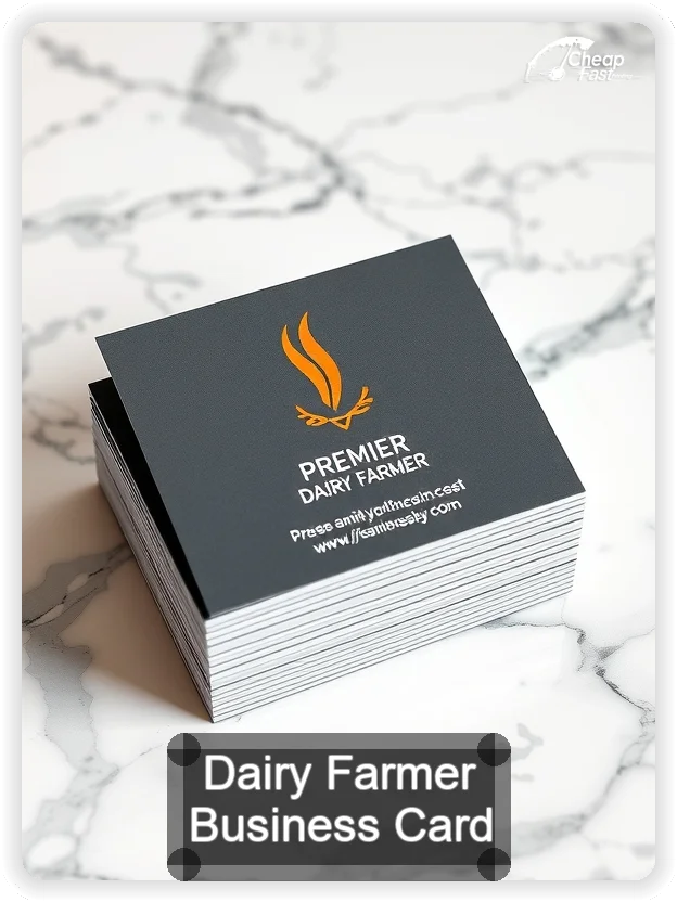 Dairy Farmer business card design sample