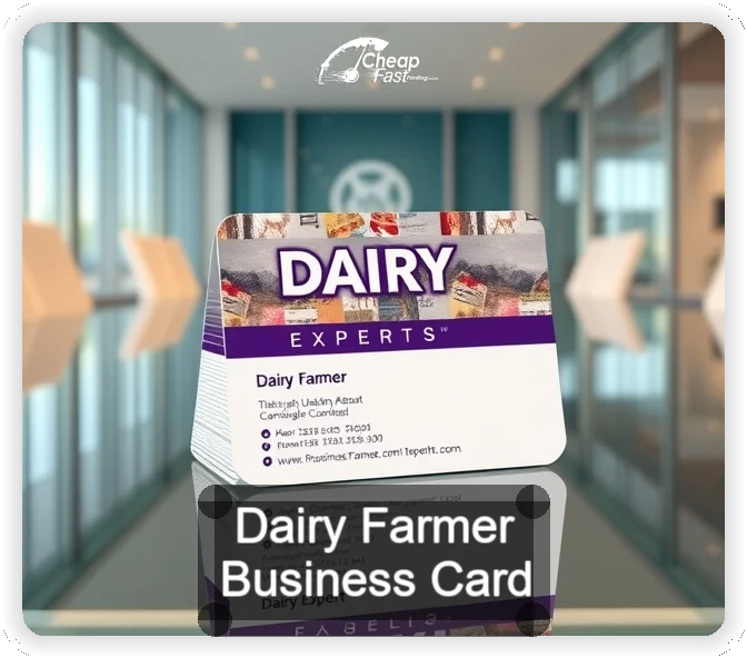 Dairy Farmer business card design sample