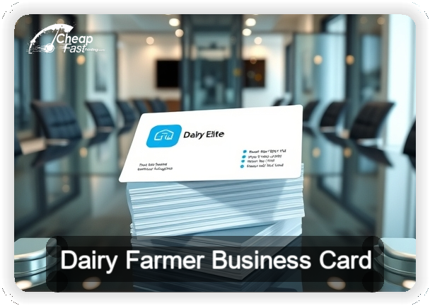 Dairy Farmer business card design sample