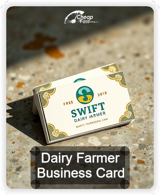 Dairy Farmer business card design sample