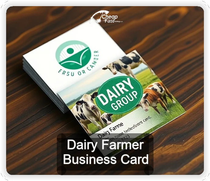 Dairy Farmer business card design sample