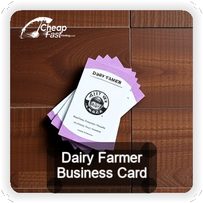 Dairy Farmer business card design sample