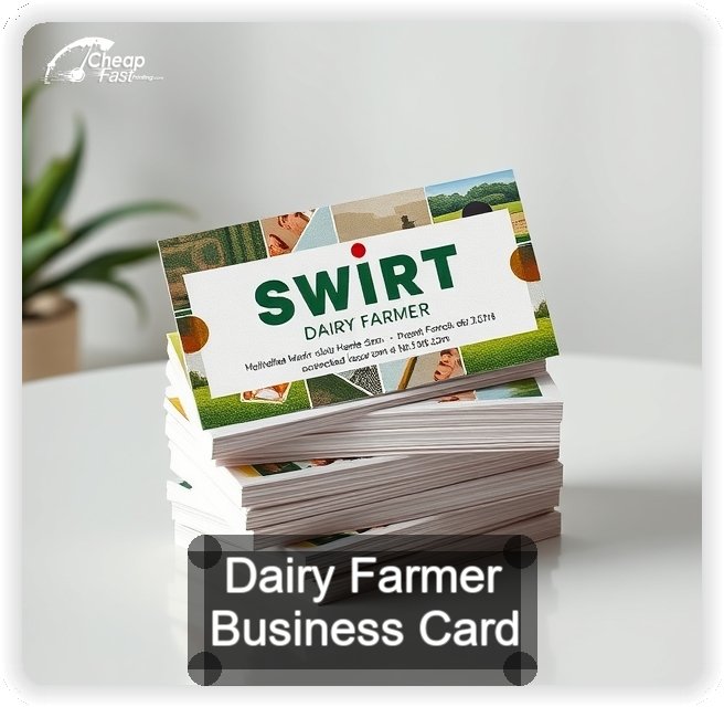 Dairy Farmer business card design sample