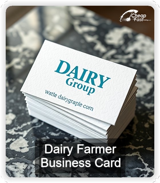 Dairy Farmer business card design sample